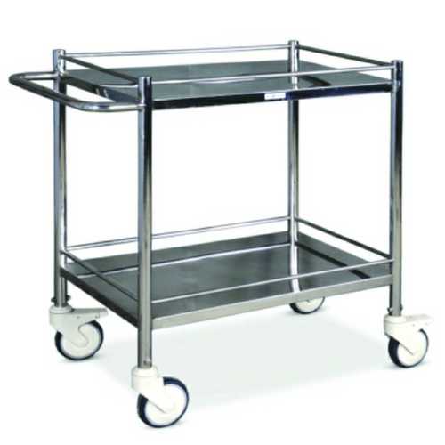 Corrosion Resistant Stainless Steel 3 Feet Medicine Trolleys For Hospitals Design: One Piece