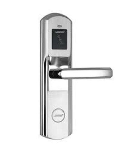 Electronic Zinc Alloy Card Door Lock With Satin Finishing Mortise Handle For Hotel Purpose