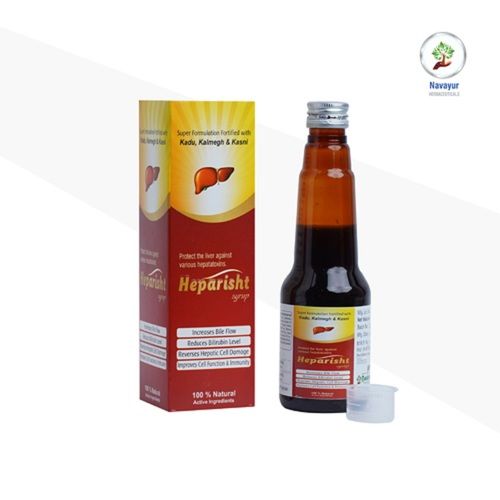 Heparisht 100% Ayurvedic Syrup For Hepatitis, Jaundice, Liver Cirrhosis, 200 Ml Cool & Dry Place