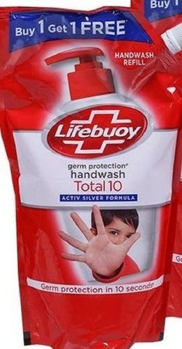 Lifebuoy Total 10 Active Natural Germ Protection Hand Wash Refill, Kills 99.9% Germs Cavity Quantity: Single Container