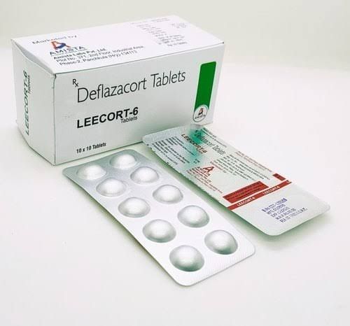 Medicine Grade Pharmaceutical Allopathic Leecort 6 Deflazacort Tablets