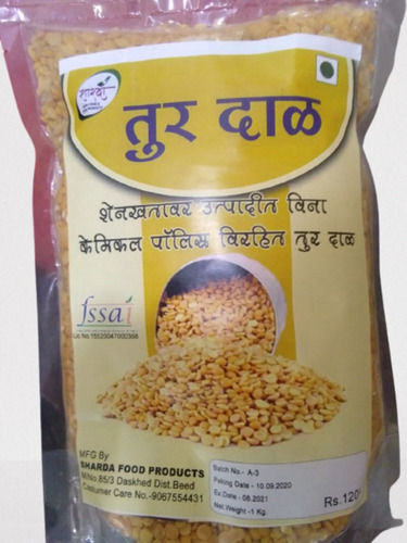 शुद्ध स्वस्थ ग्लूटेन-मुक्त 99 प्रतिशत प्राकृतिक और ताज़ा पीली भारतीय तूर दाल, 150 ग्राम