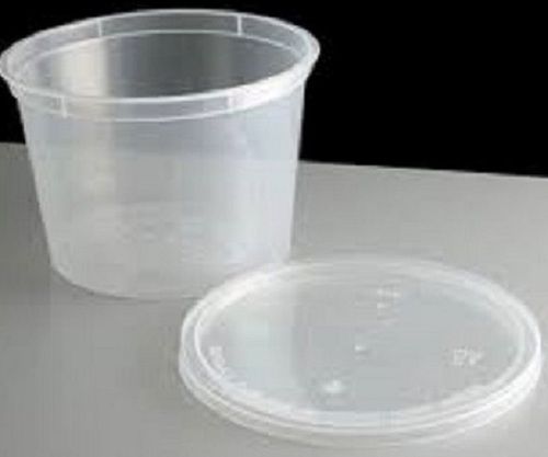 Biodegradable Transparent Break-Resistant Heavy-Duty Hdpe Plastic Plain Round Container