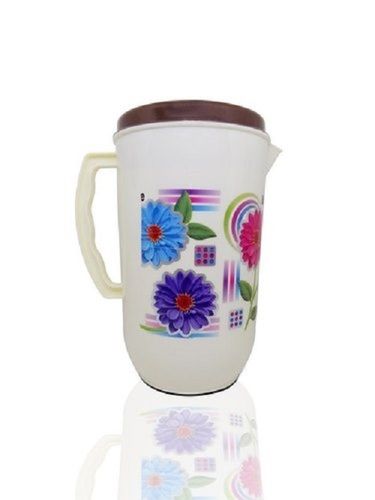 White 100% Bpa Free Printed Plastic Water Jug With Air Tight Cap