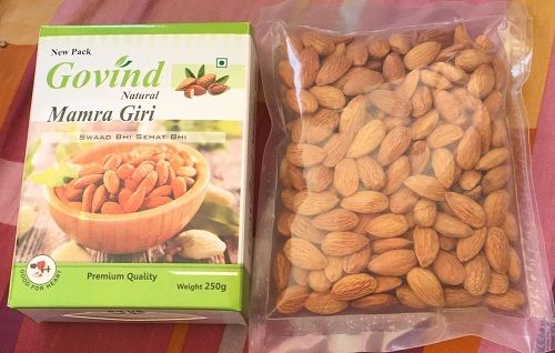 100 Percent Safe Tasty Govind Natural Mamra Giri Almond 250gram Pack