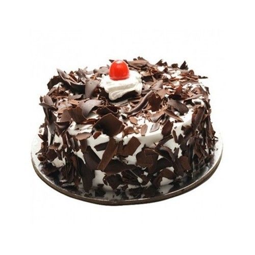 Black And White Color Creamy Yummy Tasty Black Forest Cake 1 Kg