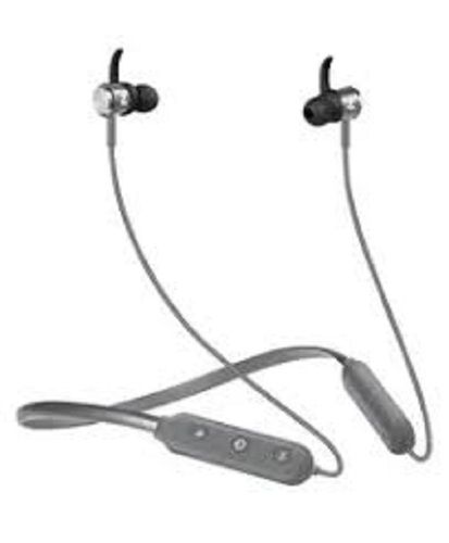 Gray And Black Colour Bluetooth Wireless In Ear Neckband Earphone With Mic