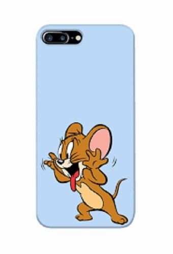 Scratch Proof Sky Blue Color Printed Mobile Cover With Cartoon Print Body Material: Plastic