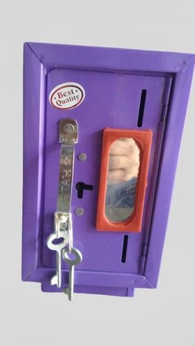 Sturdy Construction Money Saving ATM Purple Kids Coin Box Piggy Bank With 2 Keys