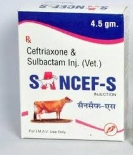  Ceftriaxone Sulbactam Injection, 4.5 ग्राम सामग्री: जानवरों का अर्क 