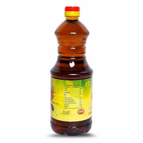  Pure And Healthy Organic Kachi Ghani Cooking Mustard Oil, Weight 1 Litre Purity: 10%