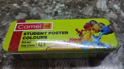 Rectangle Box Bold And Bright Easy To Mix Flow Easily And Dry Quickly Camel Poster Colours