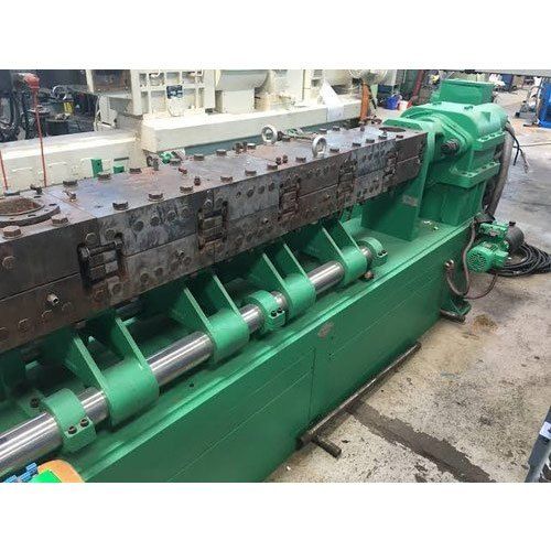 Green Electric Three Phase Semi Automatic Twin Screw Extruder