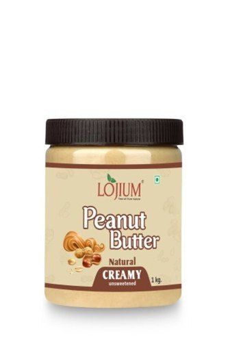 High In Protein Rich In Taste Lojium Unsalted Creamy Peanut Butter (1 Kg)