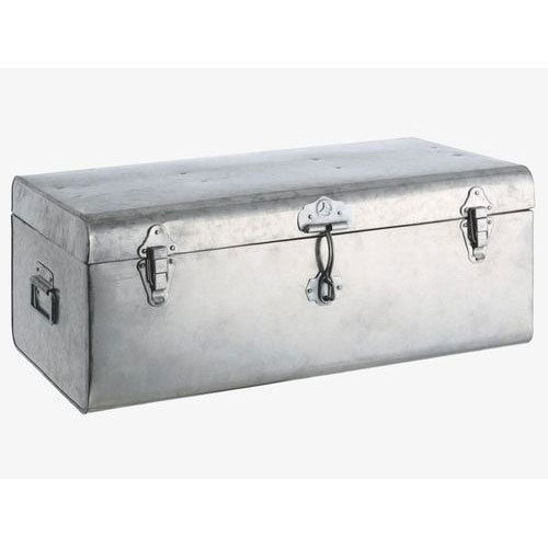 Polished Rectangular Stainless Steel Storage Trunk - Customized Size, Durable and Easy to Clean, Classic Indian Style