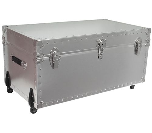 Durable Rectangular Shape Metal Stainless Steel Storage Trunk