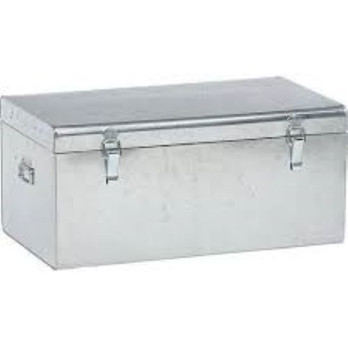 Ss 304 Rectangular Shape Polished Metal Storage Trunk