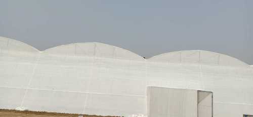 White Shade Falet Net House Used In Agriculture Sector