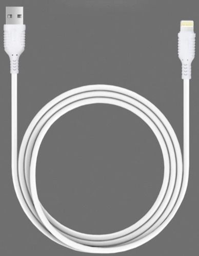 White Usb To Mini Usb Cable For Simple Lightning I Phone, Length 1 Mtr Body Material: Tpe