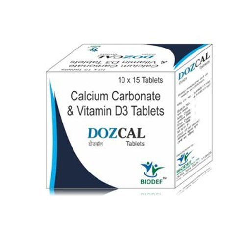 Biodef Calcium Carbonate And Vitamin D3 Dozcal Tablets Good For Bones And Body