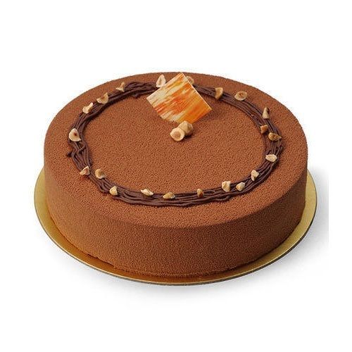  Brown Color Round Fresh And Sweet Taste Chocolate Cake For Birthday, Party, 1kg