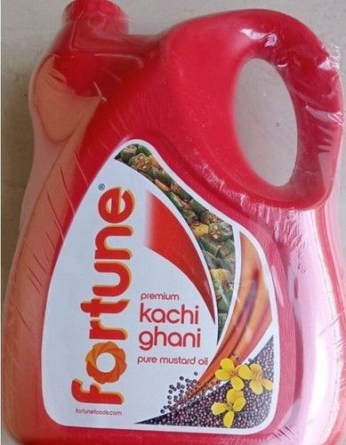100% Pure And Healthy Fortune Premium Kachi Ghani Pure Mustard Oil, 5 Liter Pack