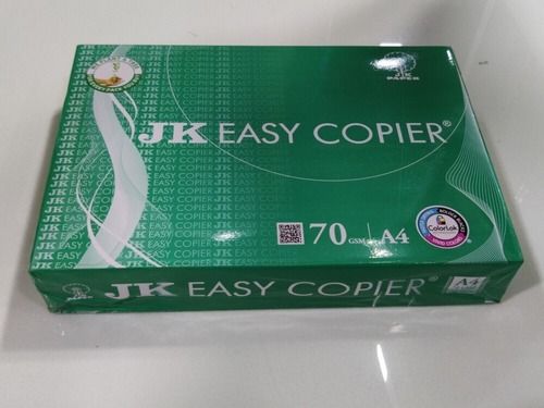 White 70Gsm Jk Copier A4 Paper With 500 Sheets Pack For Digital Printing & Photocopy