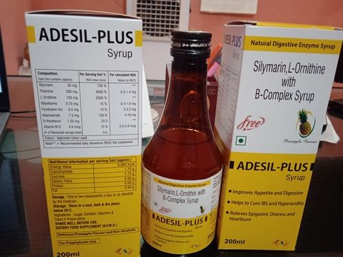 Adesil Plus Sugar Free Pine Apple Flavour Syrup