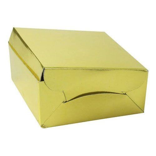 Square Best Price Plain Art Paper Golden Cardboard Packing Boxes For Industrial Use