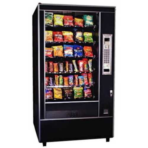 Black Color Electric Automatic Snack Vending Machine With Lcd Display