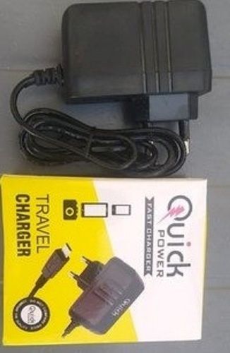 Black Color Power Safe Charger Fast Charging Charger 18 Watts Usage: Mobile