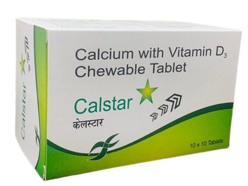 Calcium With Vitamin D3 Chewable Tablet, 10X10 Tablets Blister Pack Generic Drugs