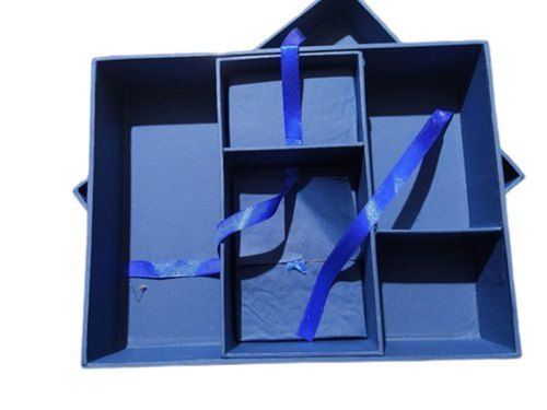 Blue Customized Light Weight Multiple Compartment Cardboard Storage Box