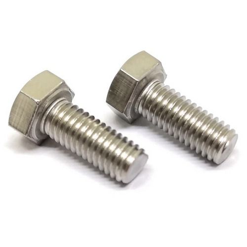 Hexagonal SS Hex Bolt, Used In Tractor, Polished With Silver Color