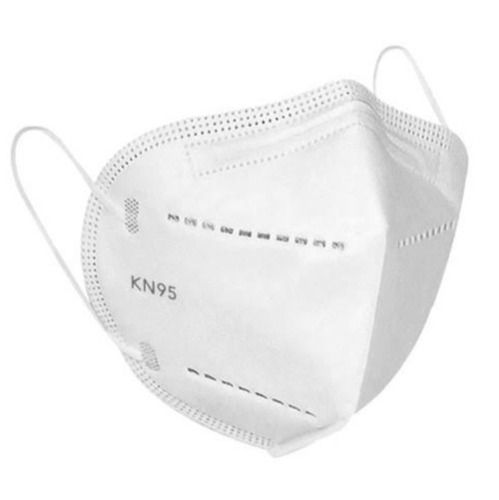 Light Weight Comfortable To Wear White 5 Ply Reusable Cotton KN95 Face Mask