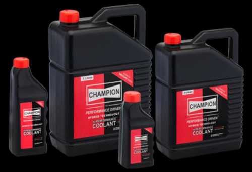 .Liquid Long Lasting And Anitfreeze Champion Coolant For Automobile In 1-5 Liter Pp Pack