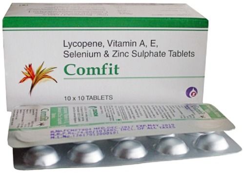 Lycopene, Vitamin A, E, Selenium & & Zinc Sulphate Tablets, 10X10 Tablets Blister Pack Specific Drug