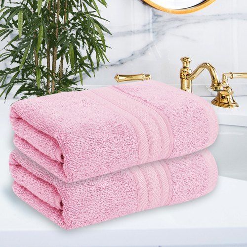 Plain Dyed Naturally Anti-Bacterial Pink Bamboo 575 Gsm Hand Towel