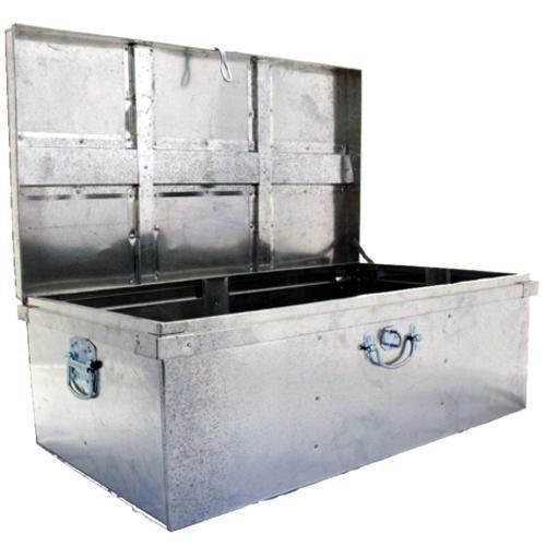 Rectangular Shape Metal Storage Trunk