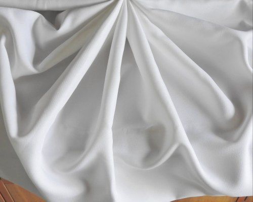 Tear-Resistant Decorative White Plain Soft Silk Furnishings Fabric For Sofa Covers