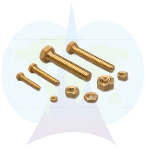 Golden Hexagonal Copper Bolt For Hardware Fitting, Size-50 To 260 mm