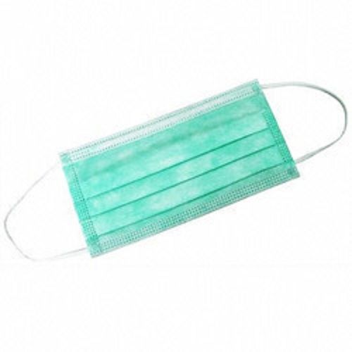 Green Color Disposable Non Woven Surgical 2 Ply Face Mask for Hospital