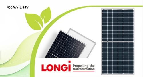 Longi 450W 24V 20.7% Efficiency Mono PERC Solar Panel For Residential And Commercial Use