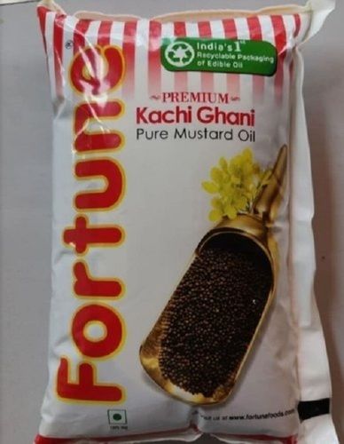 Premium Kachchi Ghani Fortune Pure Mustard Oil, 1 Liter Bottle Pack