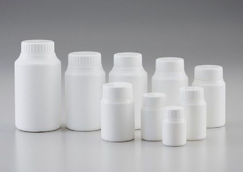 Plastic White Blow Bottle For Chemical Use With Flip Top Cap And 2 Liter Capacity