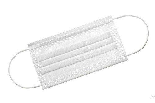 White Color Non Woven Disposable 3 Ply Face Masks For Personal Care Shelf Life: 1 Days