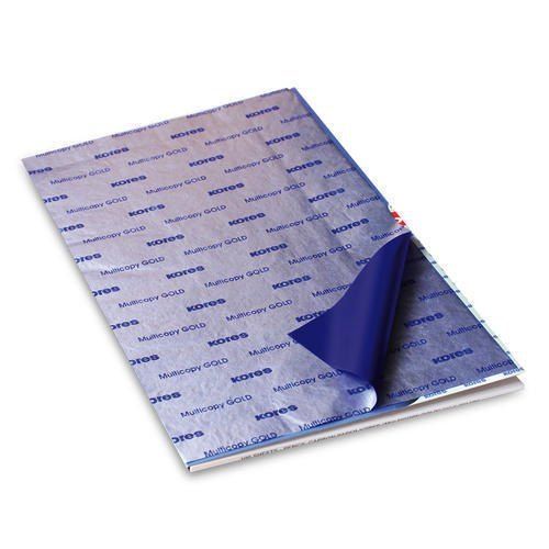 Blue Color And Rectangular Shape Carbon Paper Sheets For Office Uses Size: Comes In Various Sizes