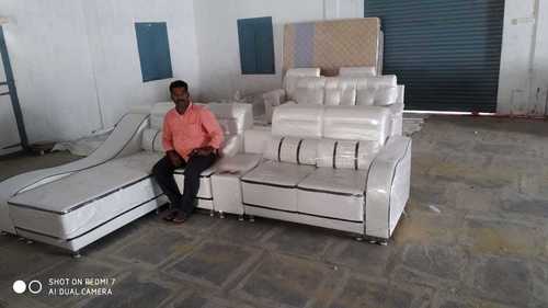 Fine Finish And Highly Durable White Color Sofa Set With 1 Year Warranty