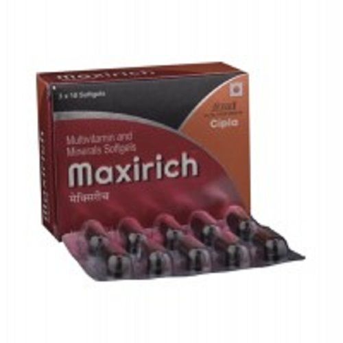 Multivitamin And Minerals Softgel Maxirich Capsule For Treatment Of Acne Supplements Gray Hair Skin Sicknesses And Eye Issues Medicine Raw Materials