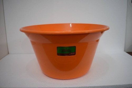Orange Color Plastic Multipurpose Bathroom Tub For Laundry Clothes Washing